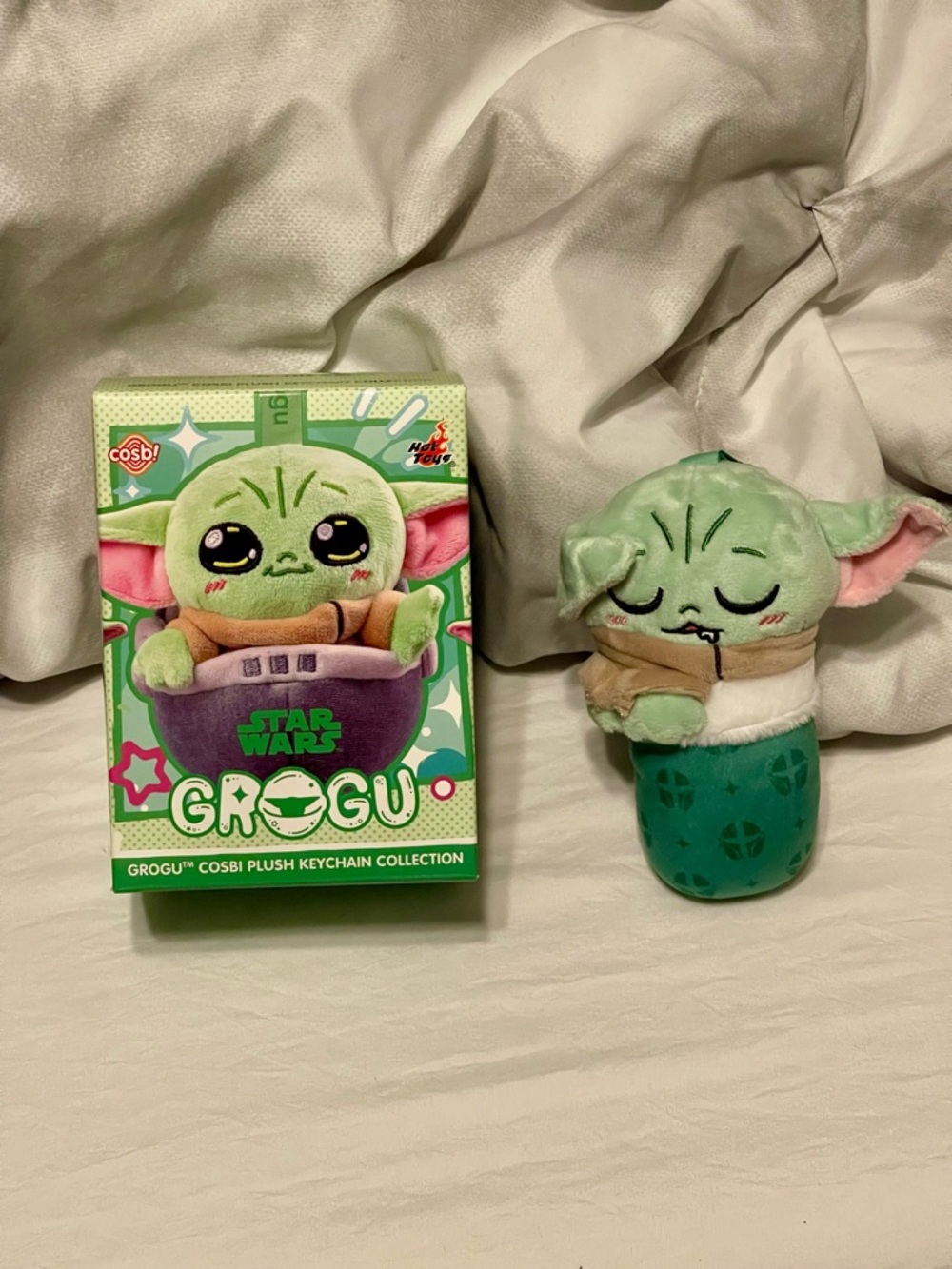 Star Wars COSBI Plush Keychain - Grogu sleeping